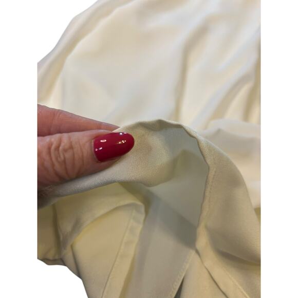 Halston Heritage Strapless Tie Front Gown in Chalk - Size 4 - Picture 8 of 12